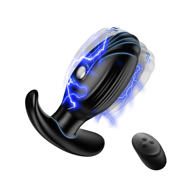 Elektrisk stimulerings buttplug med vibration