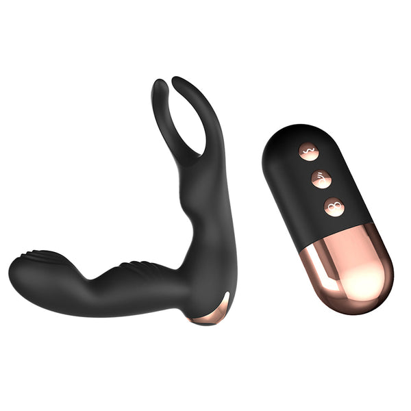 Prostata massager med dobbelt vibration