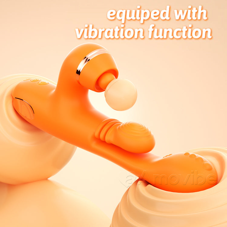 G-punkt Vibrator med Cirkulær Bevægelse Massage, Vibration & 3 Ærmer til Klit Tap, Kildren & Slikken