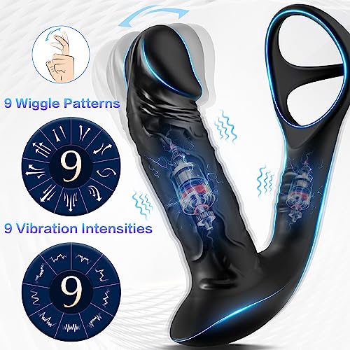 Prostata Massager med 9 Vibrationsindstillinger & Vrikbevægelser