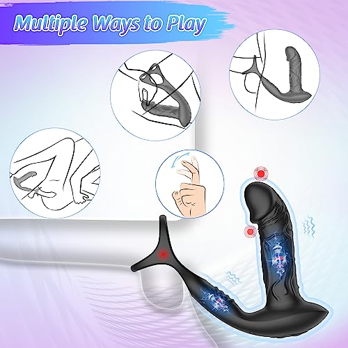 Prostata Massager med 9 Vibrationsindstillinger & Vrikbevægelser
