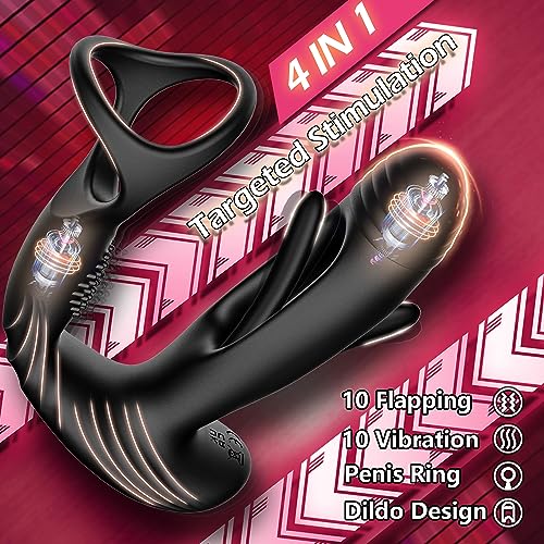 Prostata Massager med 10 Flap- & Vibrationsindstillinger