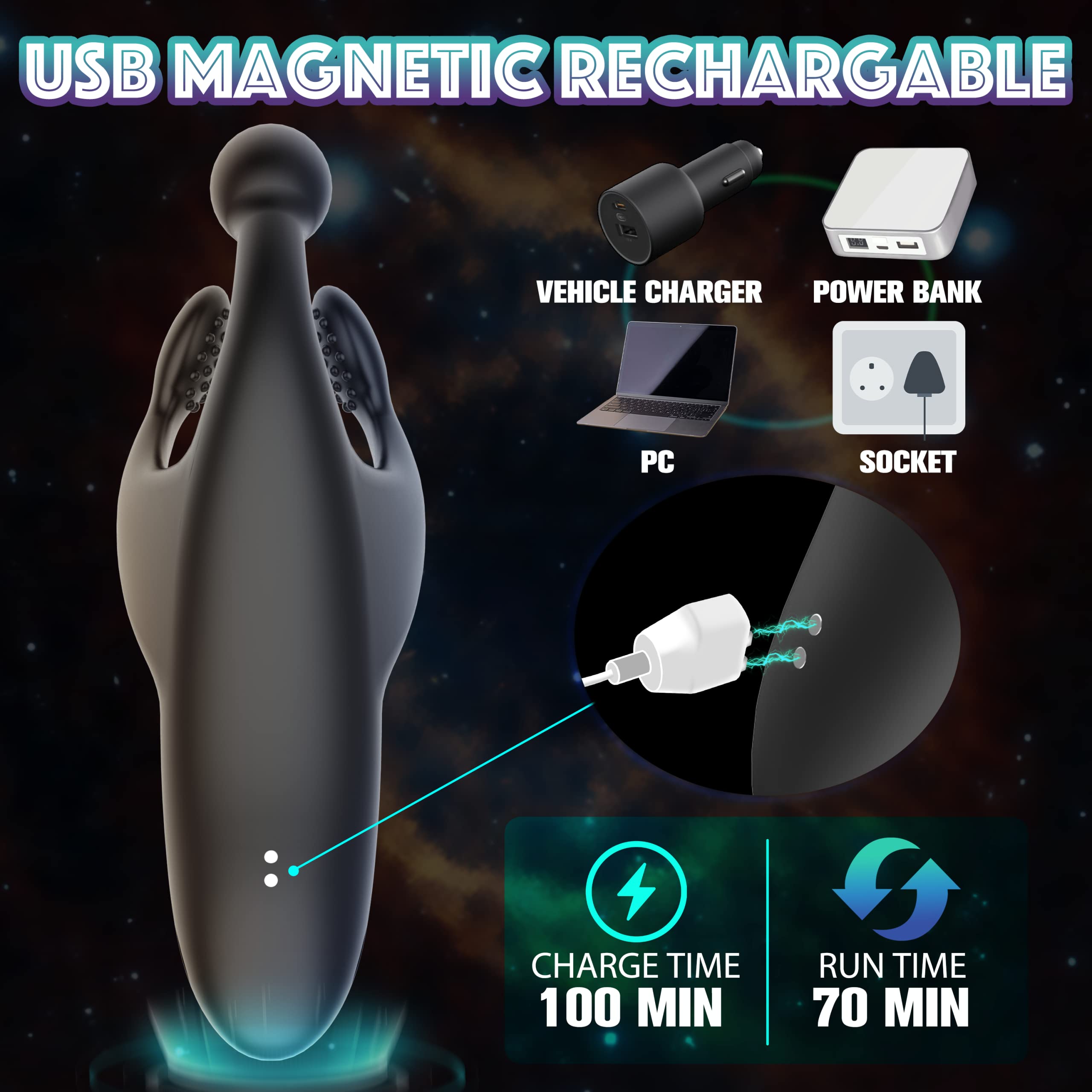 Penis Vibrator med Tapping og Vibration