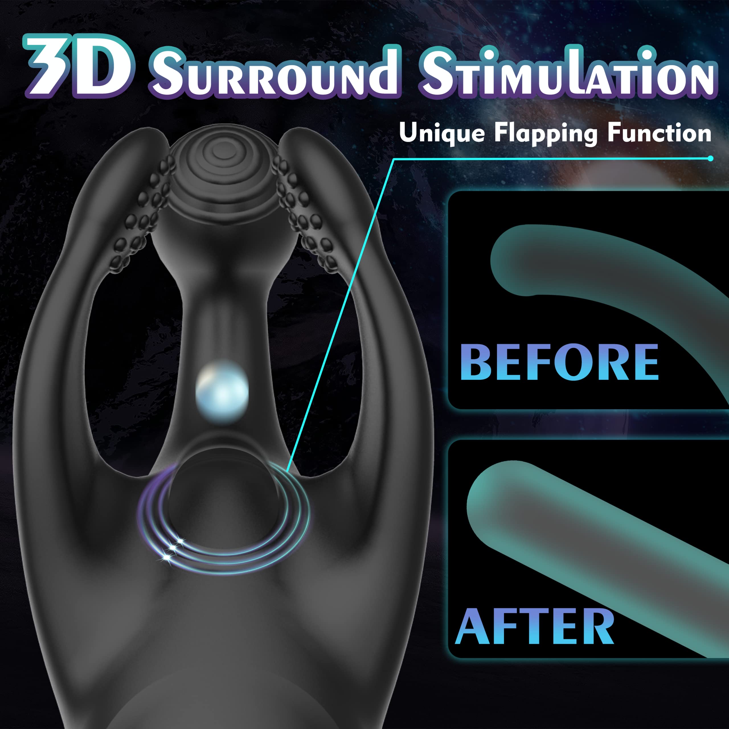 Penis Vibrator med Tapping og Vibration