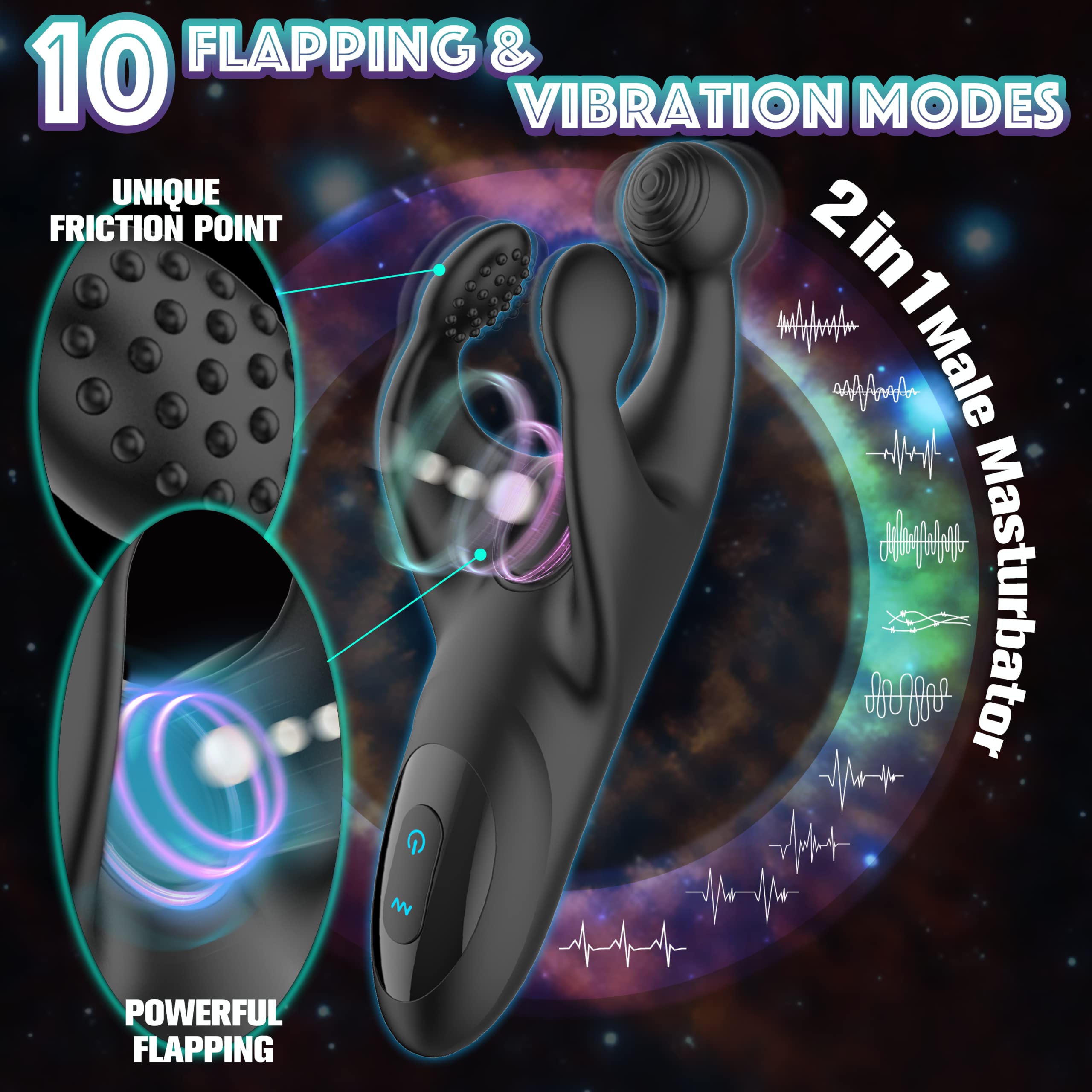 Penis Vibrator med Tapping og Vibration