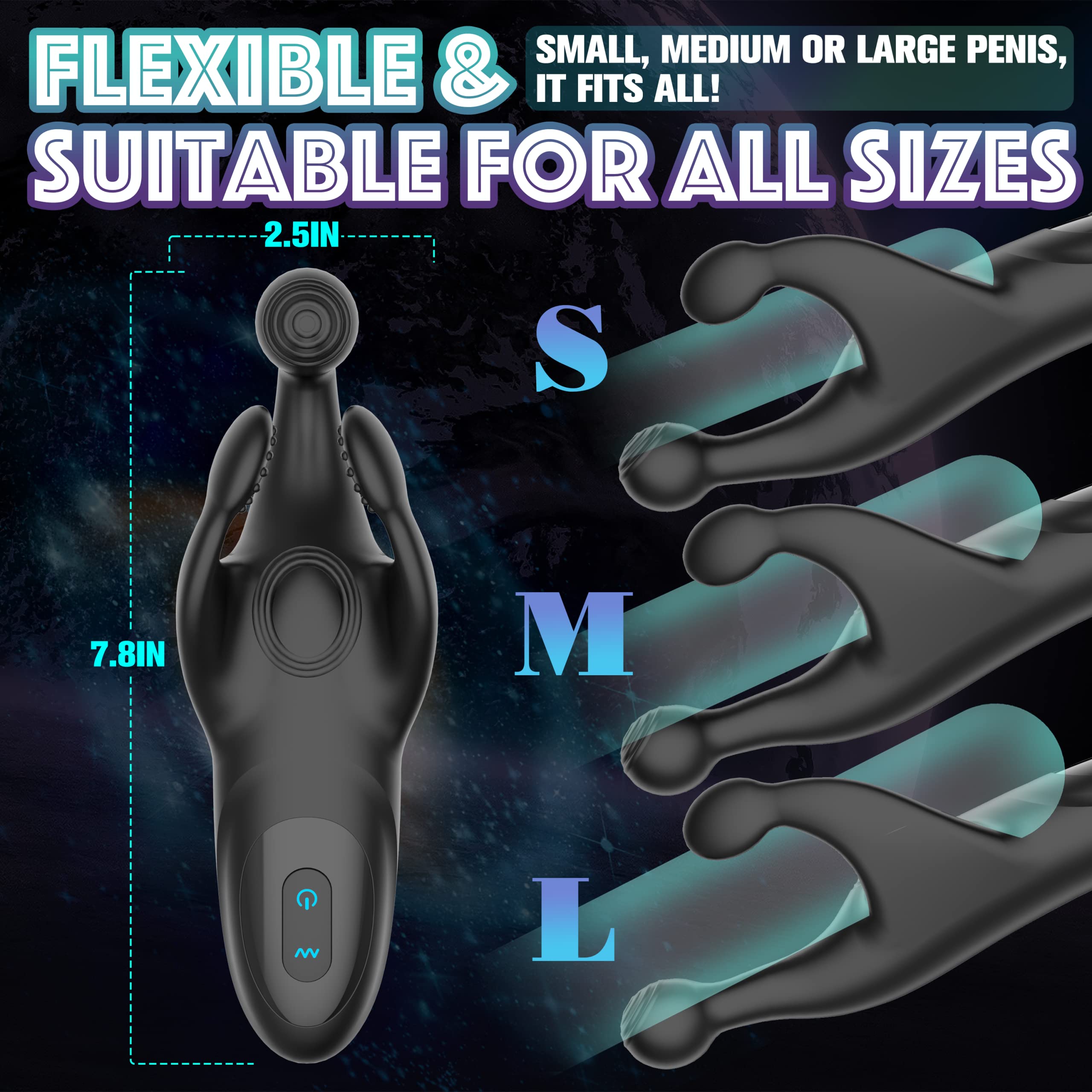 Penis Vibrator med Tapping og Vibration
