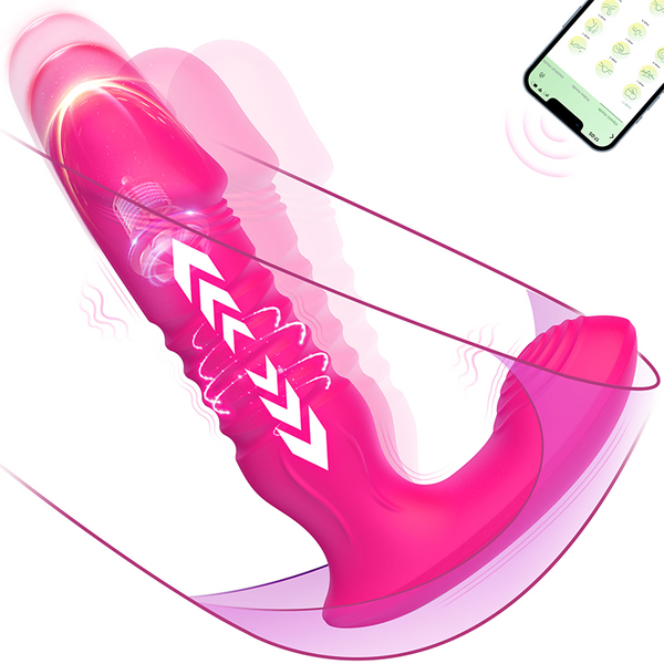 G-punkt Dildo Vibrator med stød- og vibrationsfunktioner