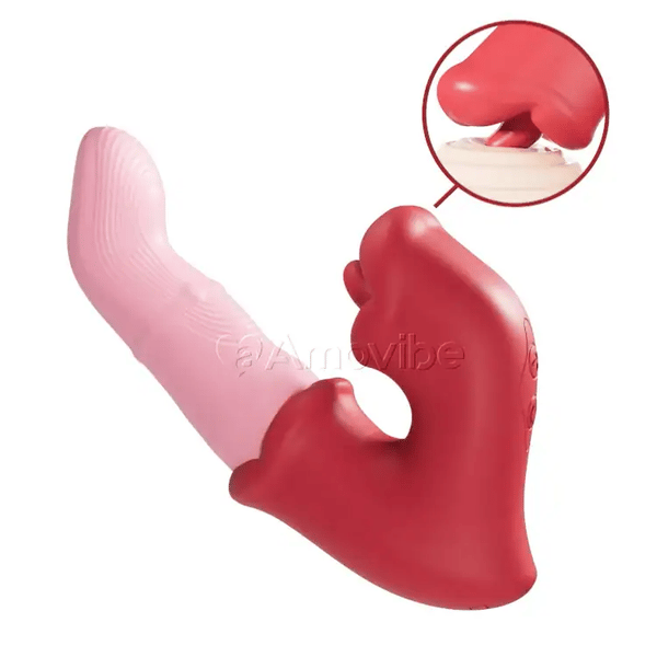 G-Spot & Klitoris Vibrator – Tunge slikker bevægelse, Vandtæt