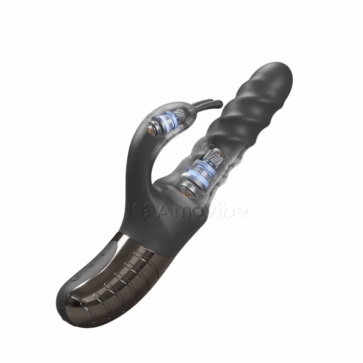 360° Skubbe- og roterende massager til G-punkt og klitoris nydelse