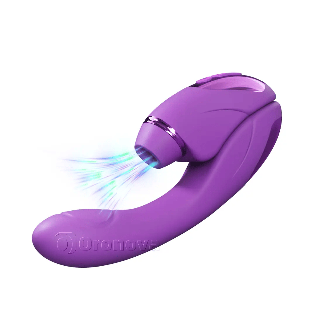 2-in-1 Dual Function Vibrator with 10 Vibration Modes, 10 Tapping Modes & 4 Interchangeable Heads