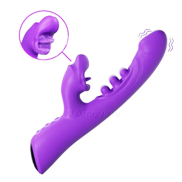 Kysse- & Triple-Tap Vibrator – Klitoris- & G-Punkt Stimulation