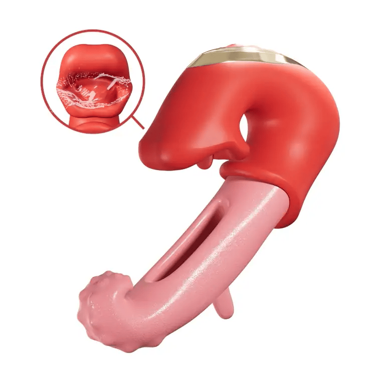 Klitoris Flappende Vibrator – Vandtæt med Slikke- og Drillefunktioner
