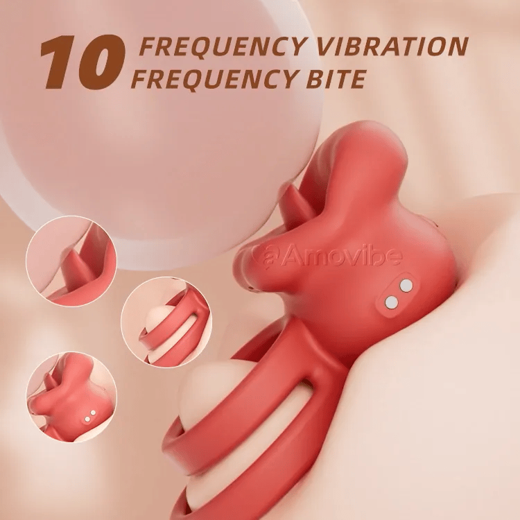 Mund Penisring med Vibrationer
