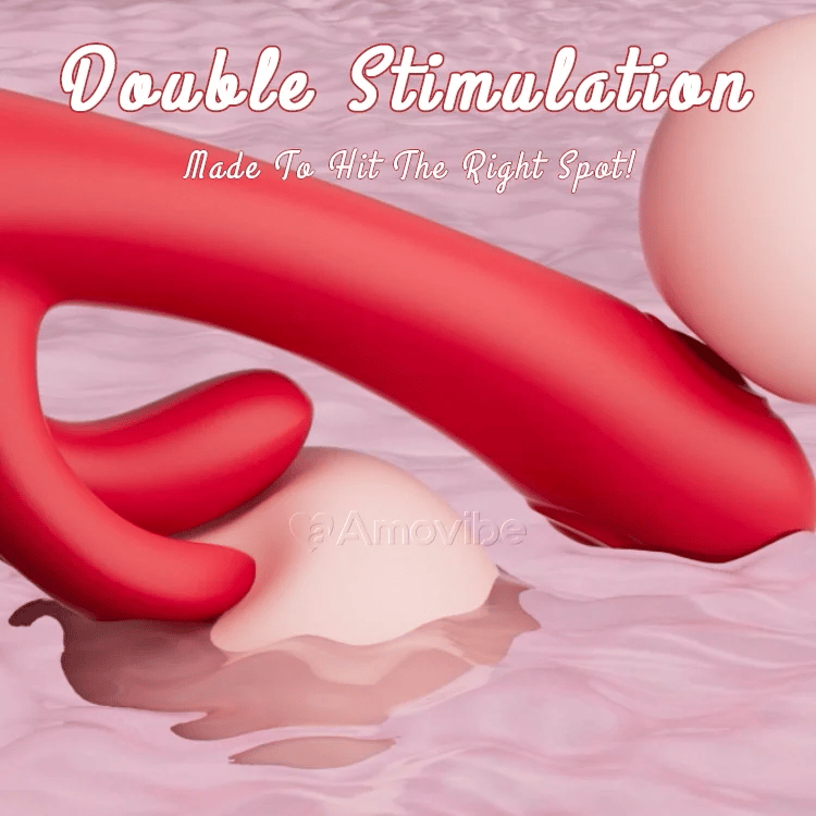 G-punkt Tapping Vibrator med Klit Massering & Vibration
