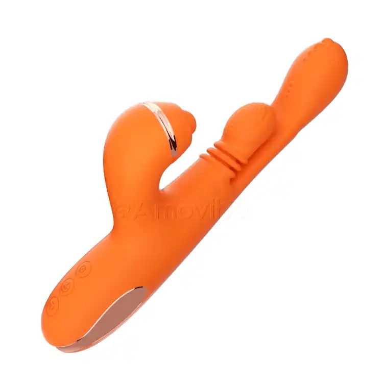 G-punkt Vibrator med Cirkulær Bevægelse Massage, Vibration & 3 Ærmer til Klit Tap, Kildren & Slikken