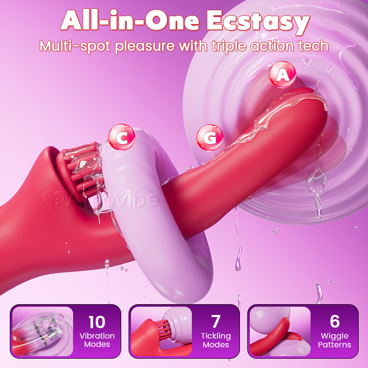 Sensuel Kom-Her Kanin Vibrator med Kildende Vibration