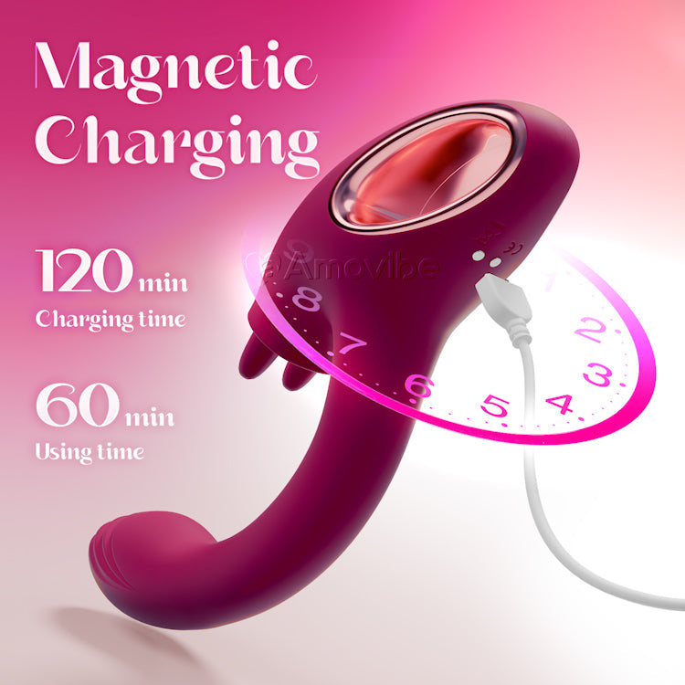G Spot Vibrator with Dual-licking Function