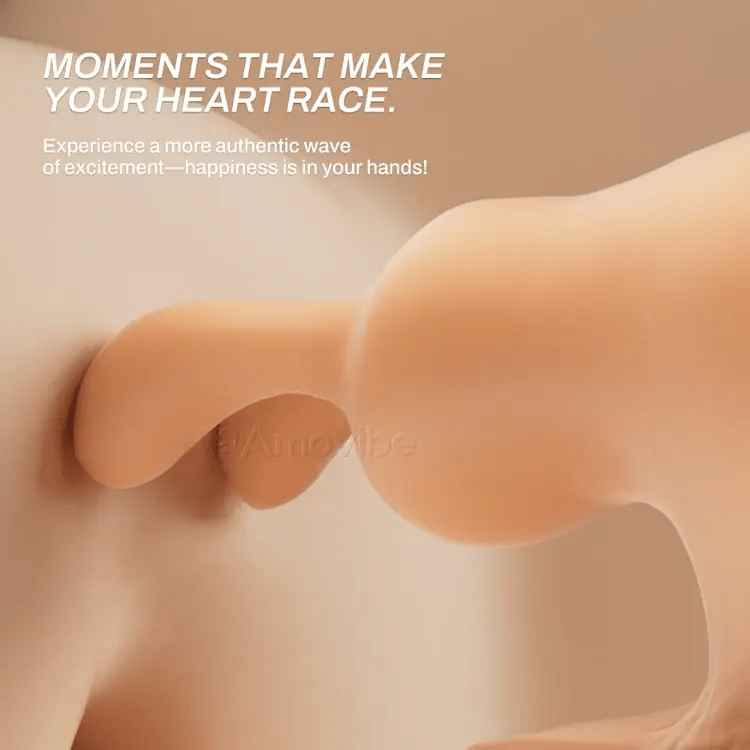 Stødende Dildo med 10 Hastigheds Stød & Vibration