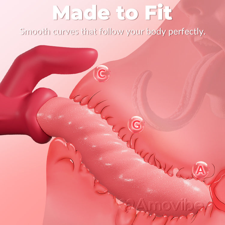 Peristaltisk Skubbende Vibrator – Drejende, Klitorisstimulation, Vandtæt