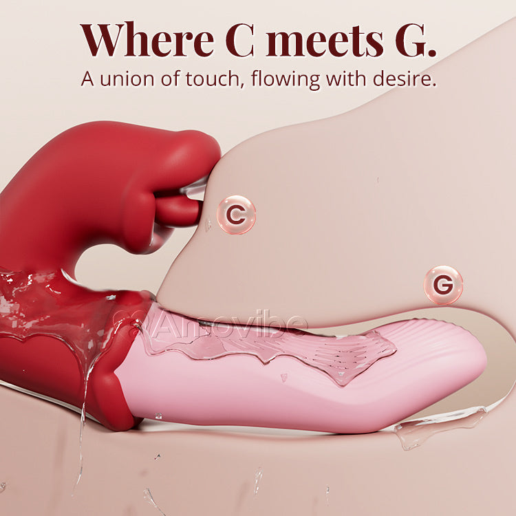 G-Spot & Clit Vibrator – Tongue Licking Action, Waterproof