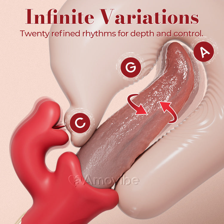 Oscillerende Tungevibrator – Drilende og Vuggende Stimulation