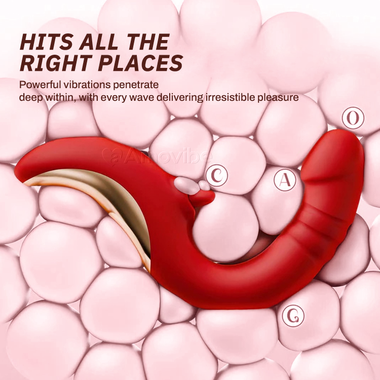 G-punkt Vibrator med Slikning & Stød