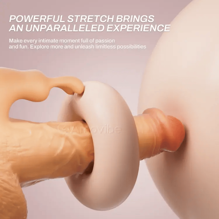 Stødende Dildo med 10 Hastigheds Stød & Vibration
