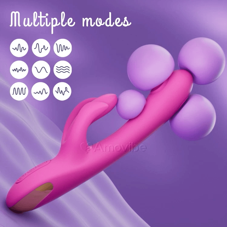 G-punkt Tapping Vibrator med Klit Massering & Vibration