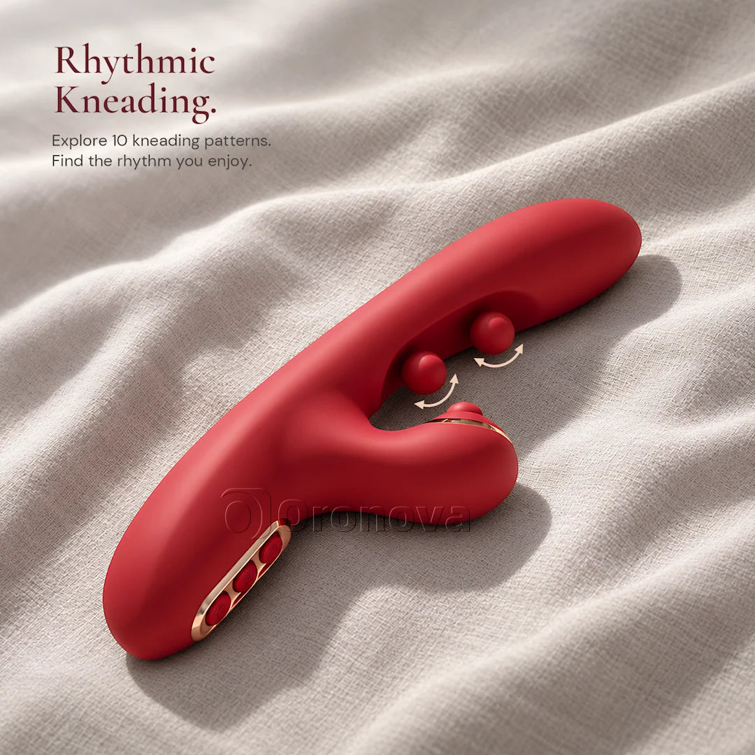 3-in-1 Vibrating Wand with Dual-Ball Pinching & Rhythmic Tapping | 3 Functions, Independent Control