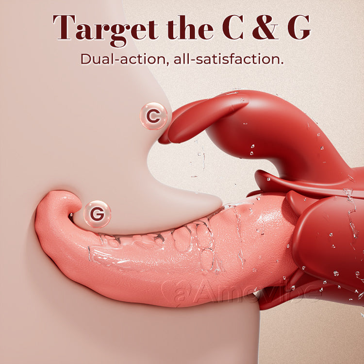 Tongue Vibrator 10 Modes, Dual Stimulation, Whisper-Quiet