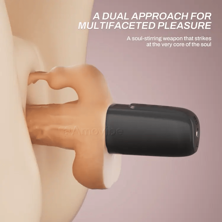 Stødende Dildo med 10 Hastigheds Stød & Vibration