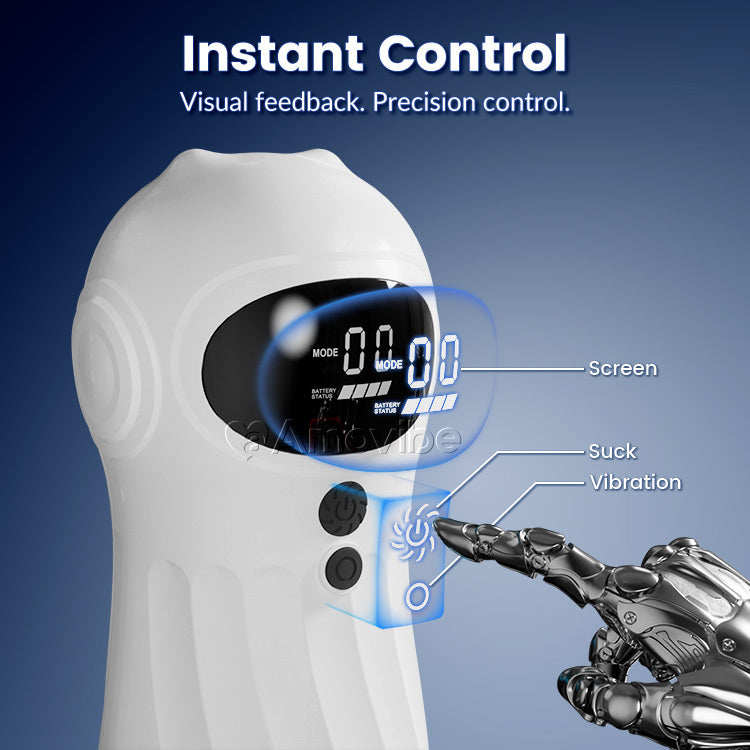 Automatisk Mandlig Masturbator – Sug og Vibration, App-kontrol