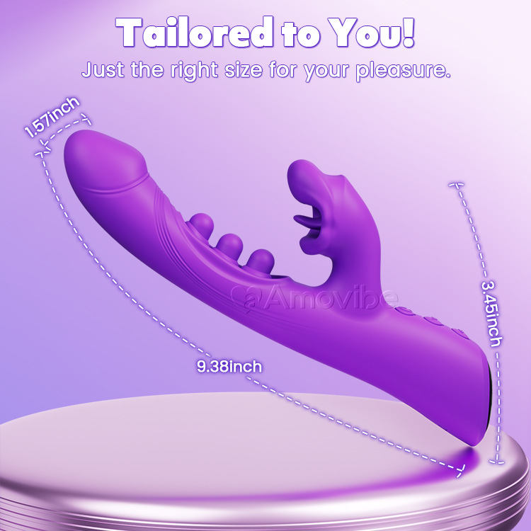 Kysse- & Triple-Tap Vibrator – Klitoris- & G-Punkt Stimulation