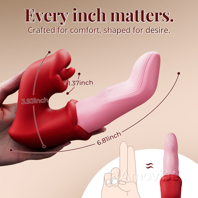 G-Spot & Clit Vibrator – Tongue Licking Action, Waterproof