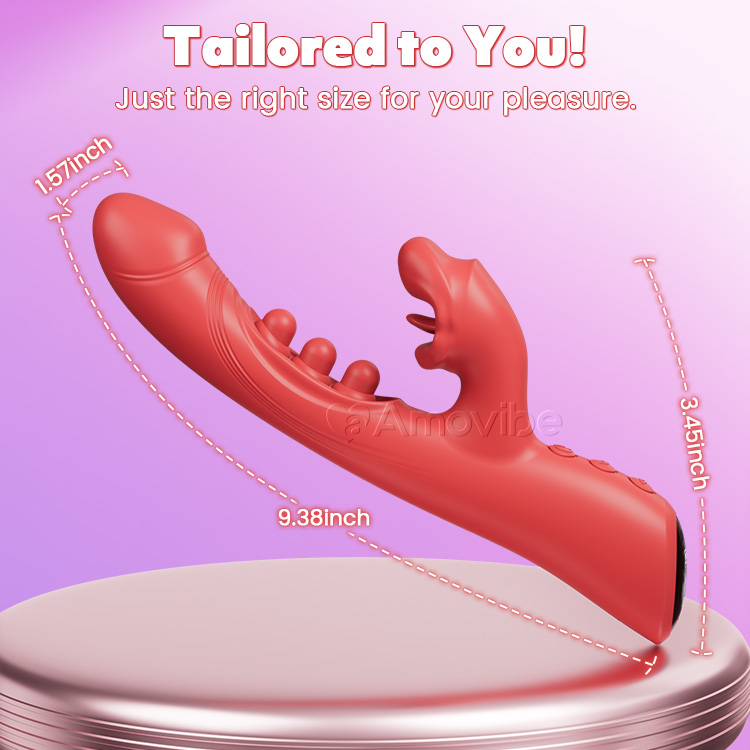 Kysse- & Triple-Tap Vibrator – Klitoris- & G-Punkt Stimulation