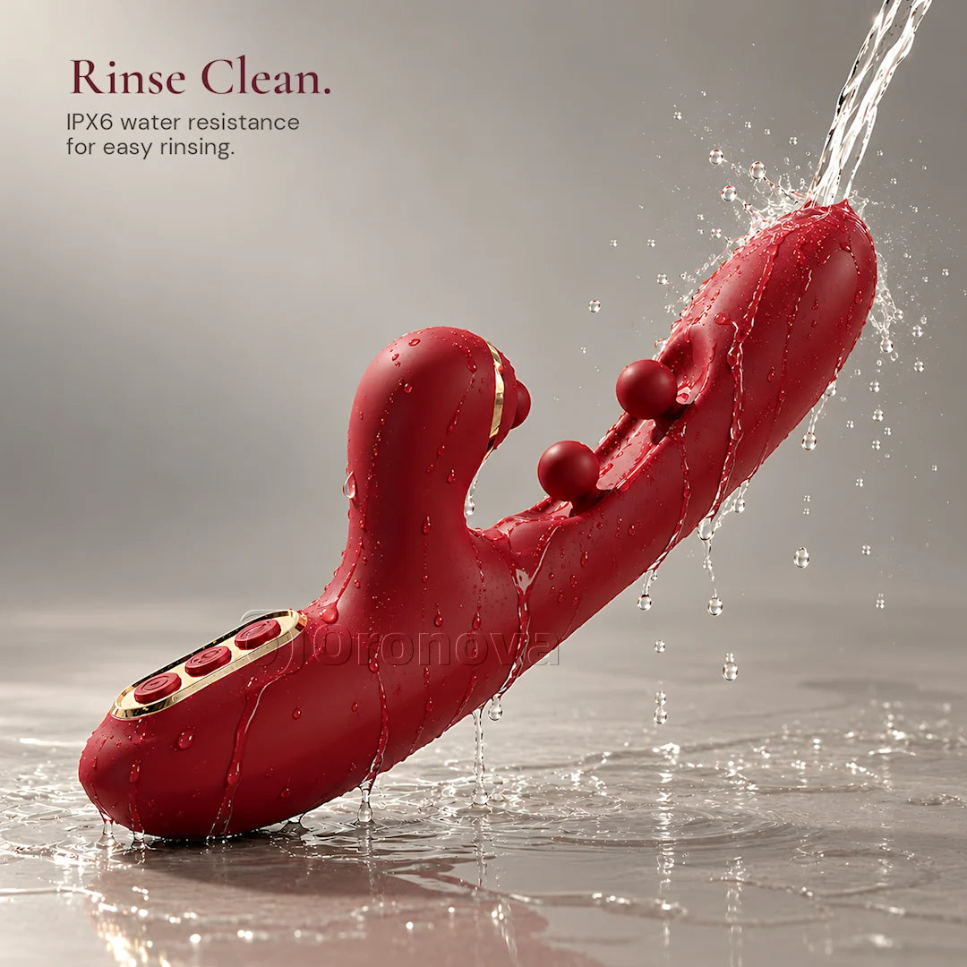 3-in-1 Vibrating Wand with Dual-Ball Pinching & Rhythmic Tapping | 3 Functions, Independent Control