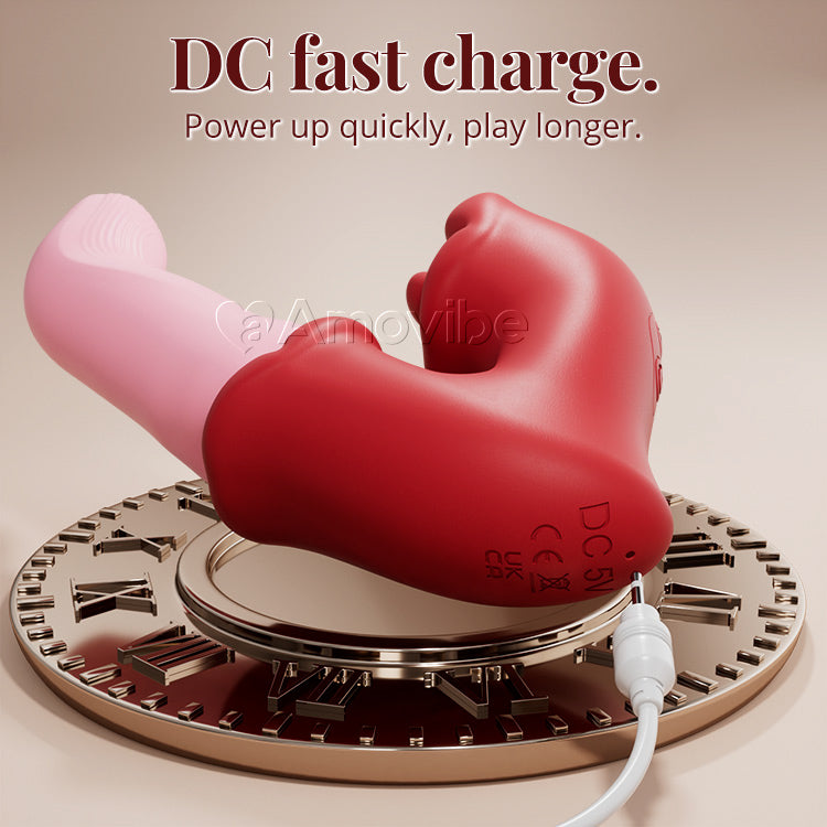 G-Spot & Clit Vibrator – Tongue Licking Action, Waterproof