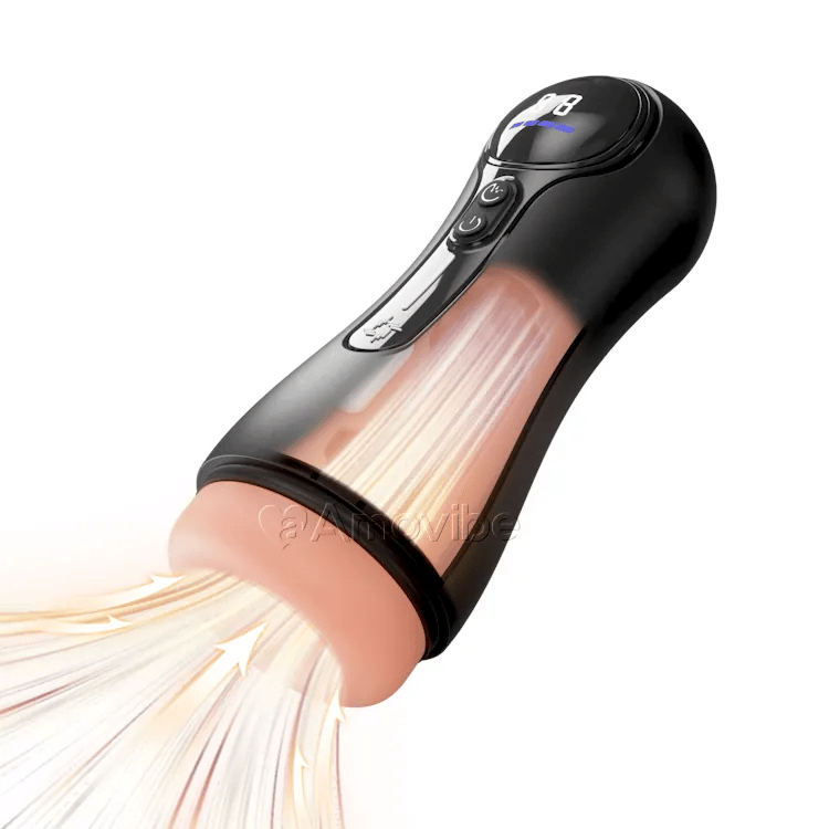 Automatisk Mandlig Masturbator – 4 Sug, 9 Vibrationer, LED Display