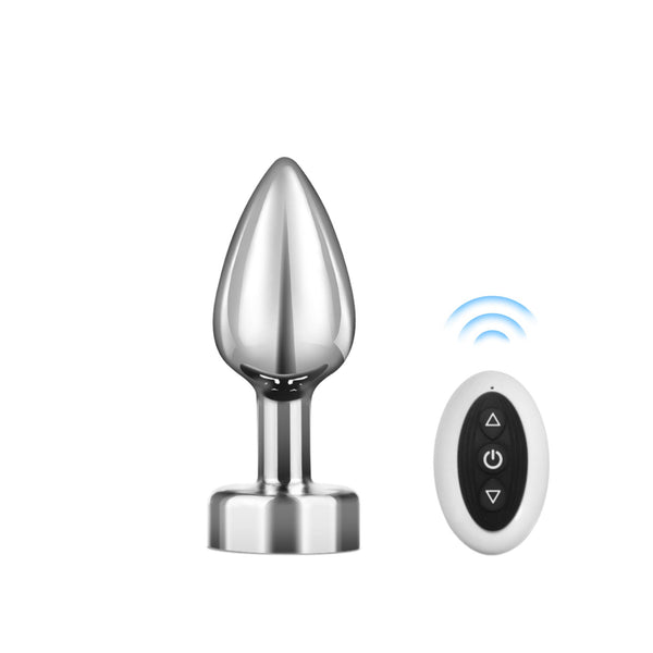 Vibrerende buttplug med fjernbetjening