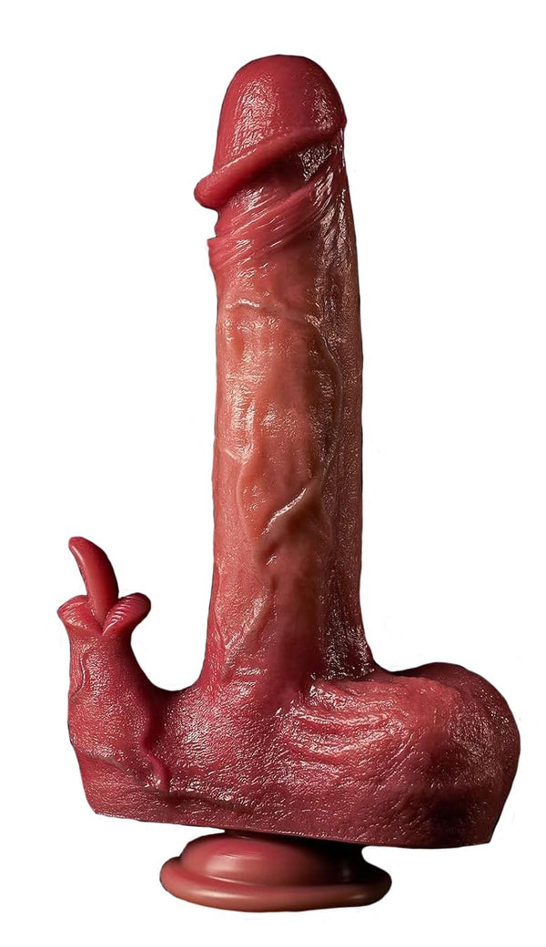 Livagtig Dobbelt-Vibe Mund Dildo - USB Genopladelig & Stille Drift