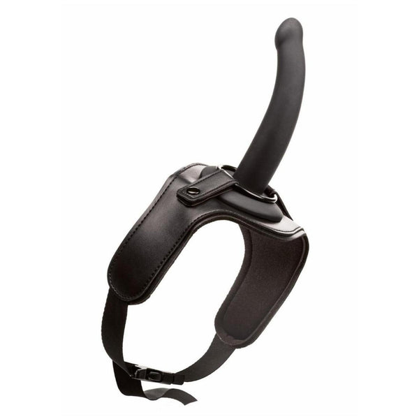 Bærbart justerbart lårrem på sele sæt med silikoneprobe BDSM sexlegetøj