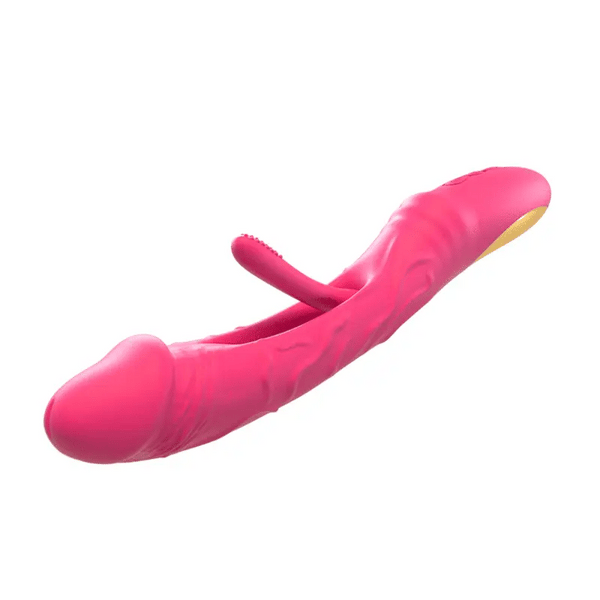 LureLink - Dildo-vibrator med klitorisstimulering og klaprende